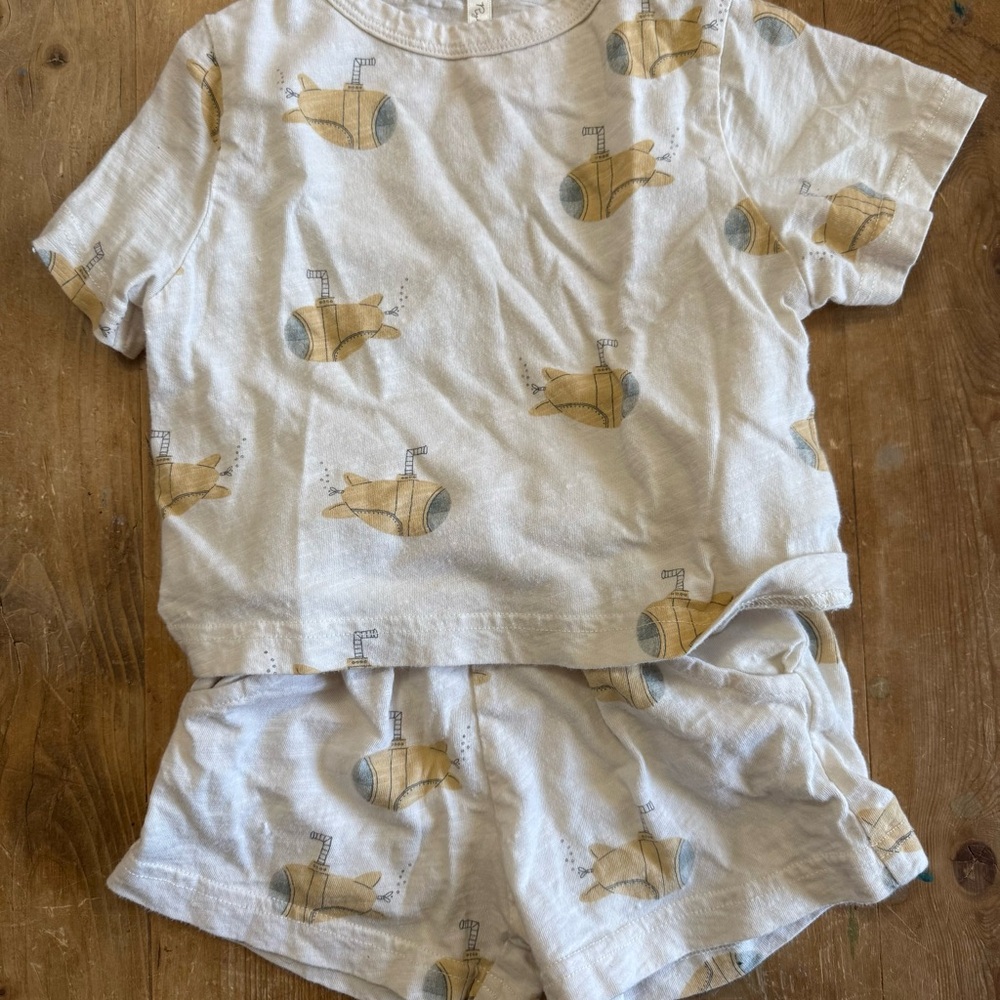 Rylee + Cru Submarine Print Kids Matching Set